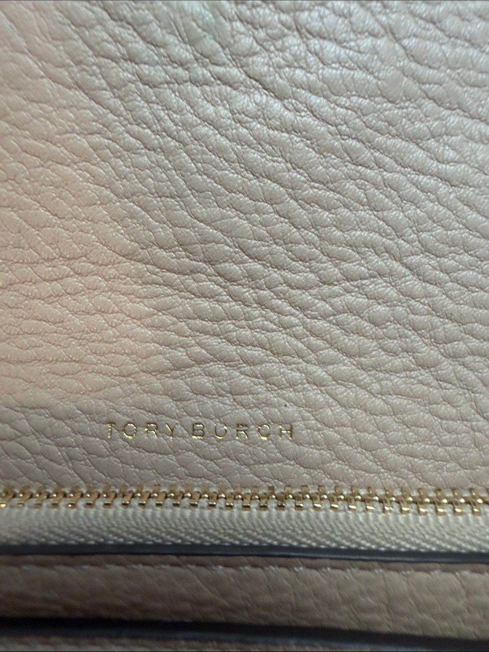 Tory Burch Blush Leather Continental Wallet with Logo - Picture 4 of 10